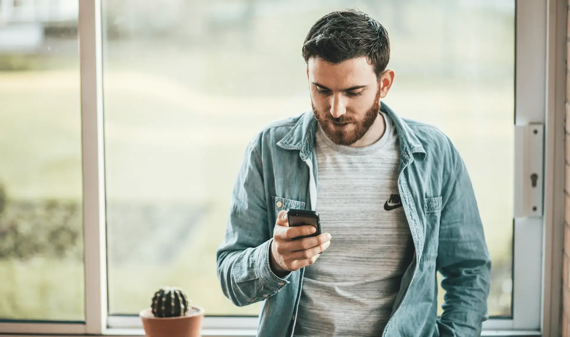 Man with cellphone