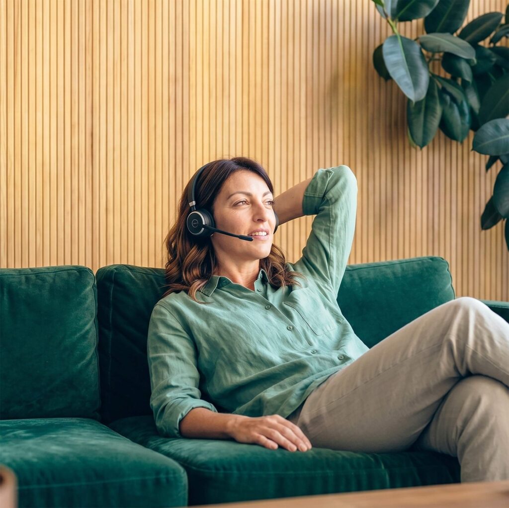 Female AI receptionist working around the clock.